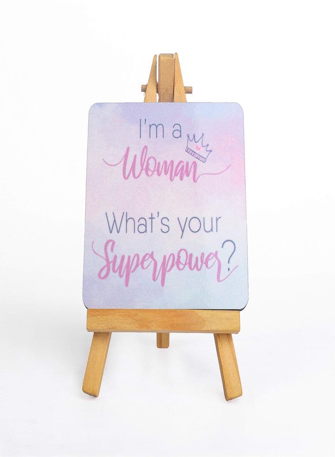 Inside Out Innovative Designs Woman Superpower Easel Art - Image 1